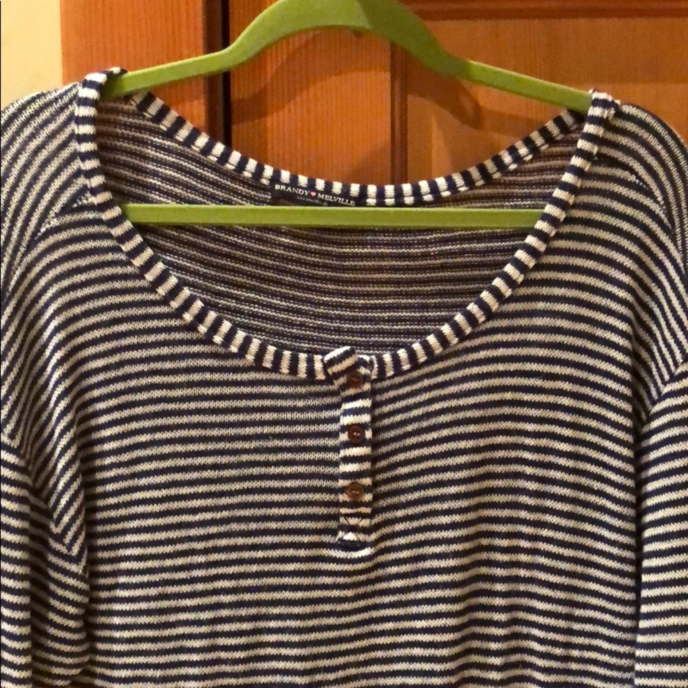 Striped Long Sleeve Brandy Melville Thermal
